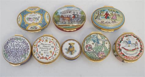 enamel metal box|halcyon days enamel boxes value.